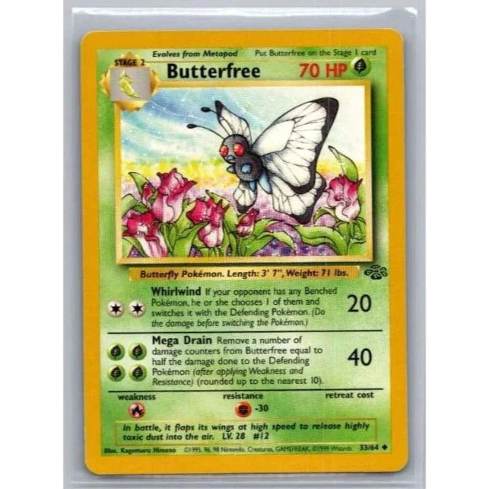 Butterfree 33/64 Jungle Rare LP Pokemon TCG